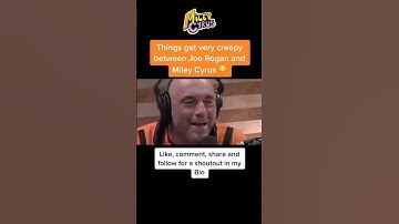 Things get very creepy between JRE & Miley Cyrus - Joe Rogan Show @podcastmedia #Shorts
