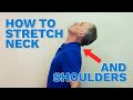 How to stretch out the neck and shoulders.  We discuss tips to recover from an injury or prevent one