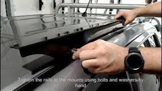 Tradesman Roof Racks - Toyota HiLux - Oval Series Alloy Roof Rack Fitment