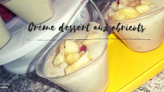 تحلية الخوخ ? الرائعة واللذيذة بقوام كريمي? بسيطة سهلة وسريعة التحضير ? Crème dessert aux abricots