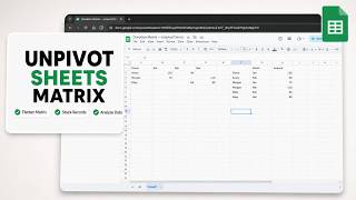 How to Unpivot a Matrix in Google Sheets (Normalize Wide Data)