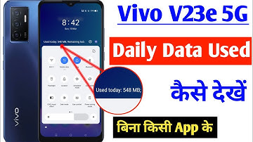 Vivo v23e daily data use setting / how to enable daily data used in notification bar Vivo v23e