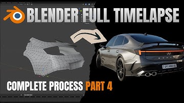 Blender 3D Car Modeling – Part 5: The Rear Quarter | 2024 Hyundai Sonata | Full Process Timelapse