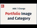 Bizix  - Add / Change Portfolio Image and Category