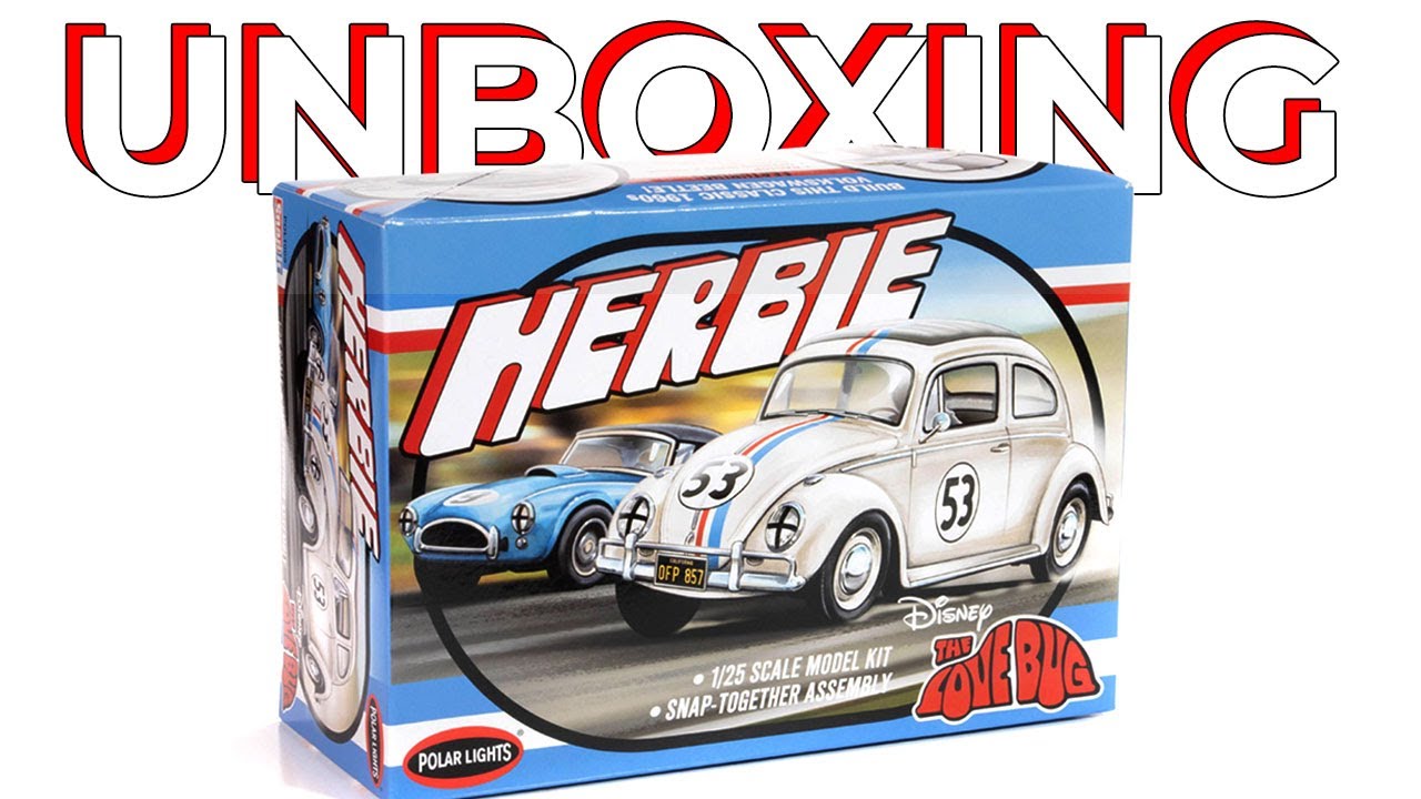 What's Inside Polar Lights Herbie the Love Bug Kit? - YouTube