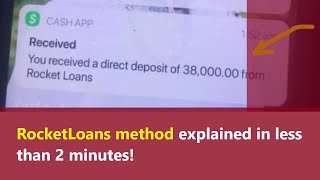 Rocket Loans Method - is it an easy way to get up to $45,000? Watch before applying for this loan!