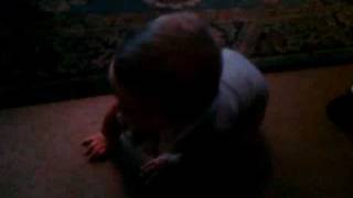 Caleb's First Big Crawl!