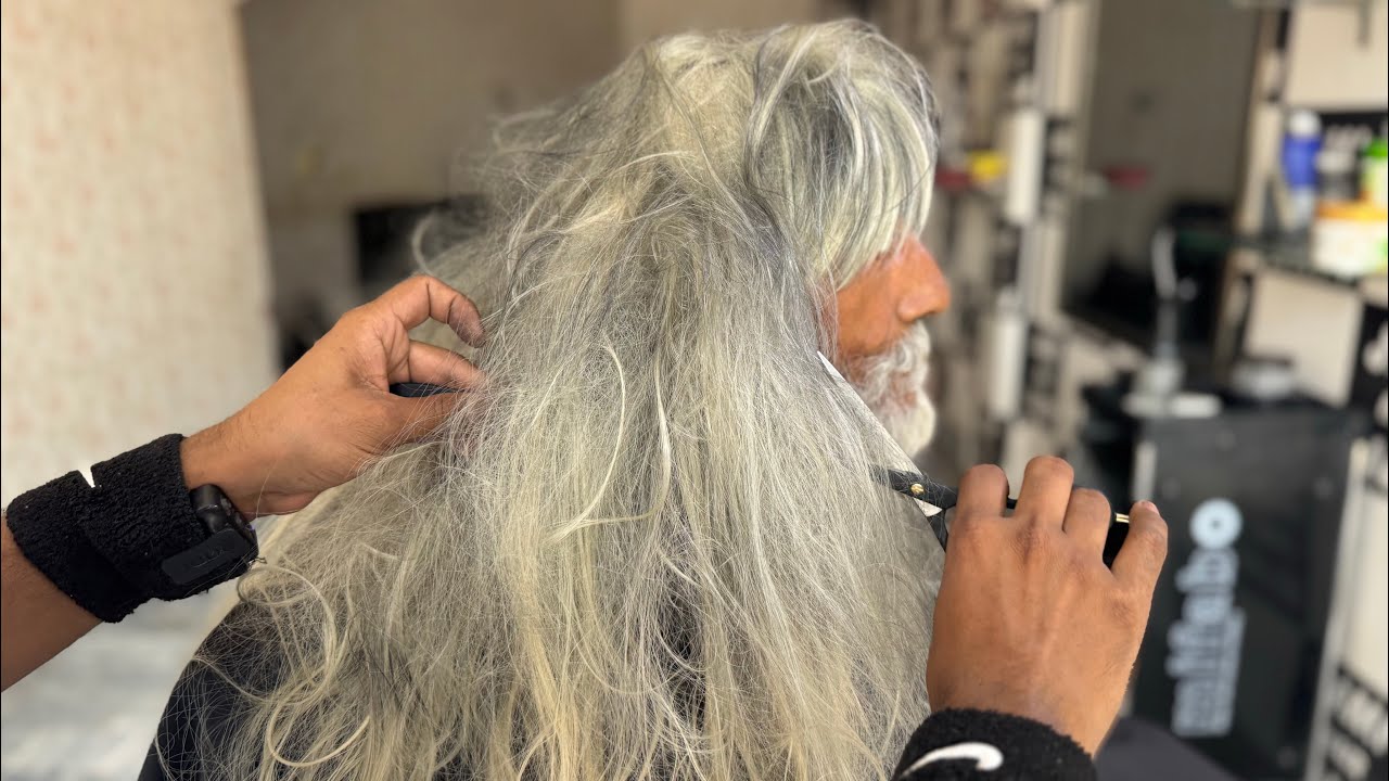 96-Year-Old Man’s Incredible Haircut Transformation | ASMR Barber Experience 💈