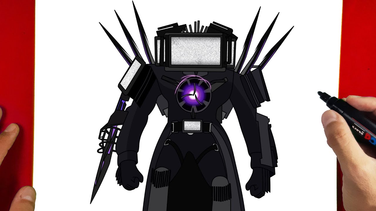 How to Draw Titan TV Man Destroyed - Skibidi Toilet 77 (part 3)