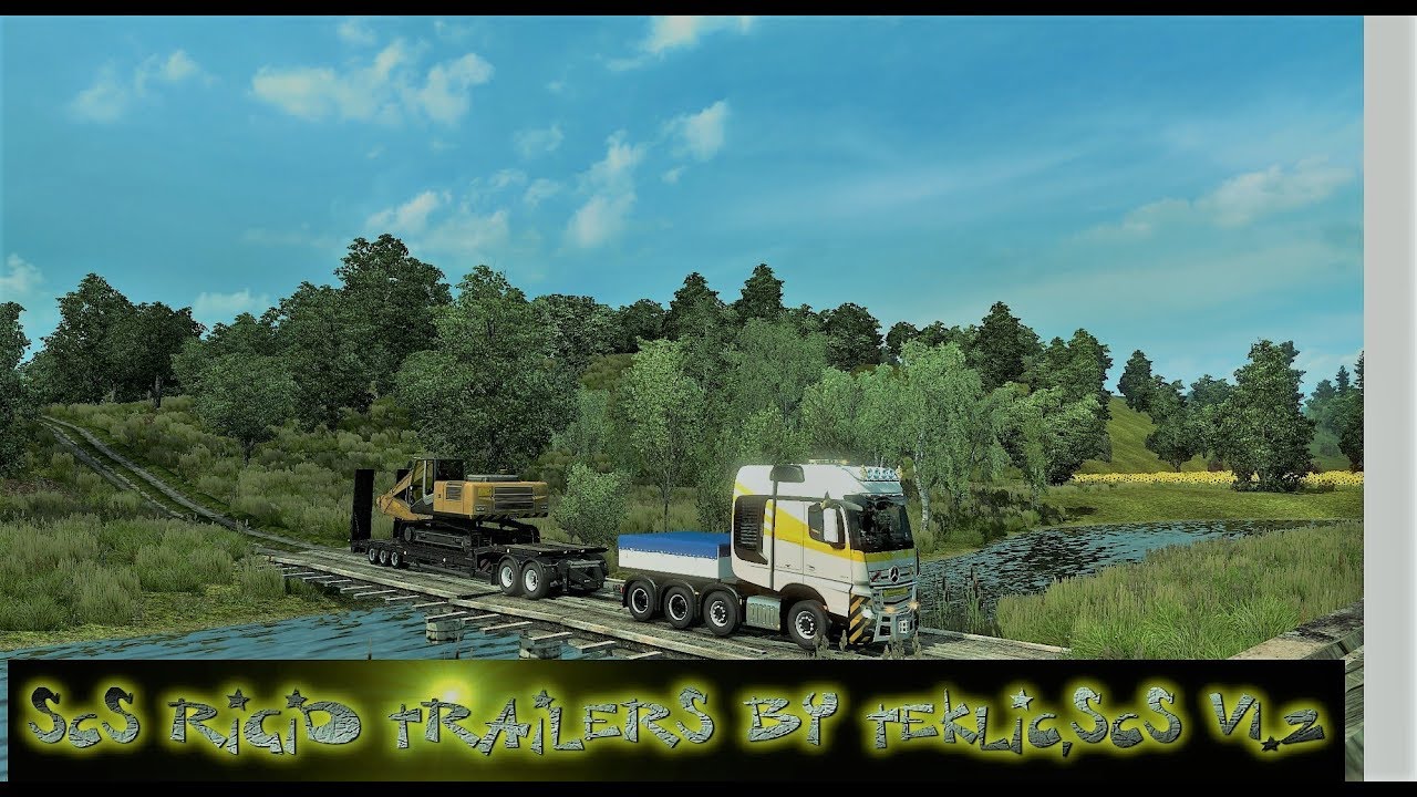 (ETS2 v 1.35)  SCS Rigid trailers by Teklic,SCS v1.2 - YouTube
