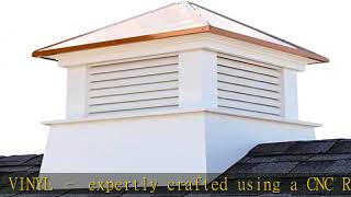 Good Directions Manchester Vinyl Cupola, Perfect Size for a 3 Car Garage or Larger House, Pure Copp