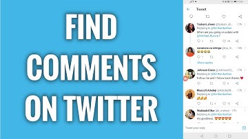 How To Find Comments On Twitter App