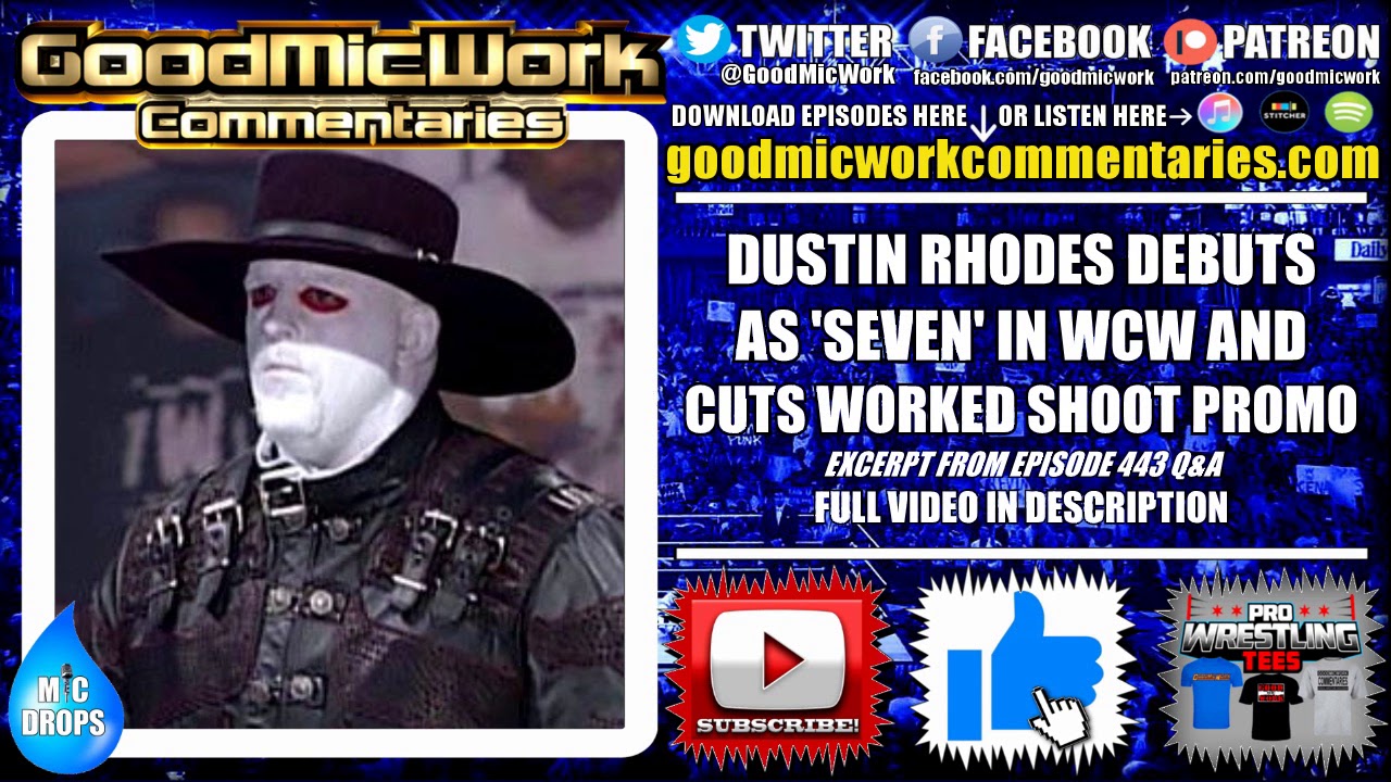Dustin Rhodes Debuts In WCW As "Seven" - YouTube