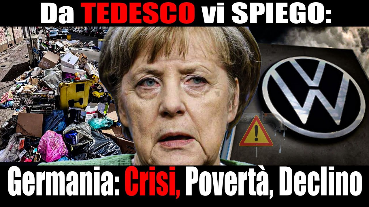 GERMANIA AL COLASSO: Declino iniziato con Angela Merkel: Ecco tutti suoi ERRORI.