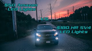 Headlight Revolution SV4 LED Headlights vs. $50 Amazon Nineo Gen II LED Headlights | Chevy Colorado