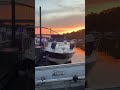 After the storm. #Barge and sunset
