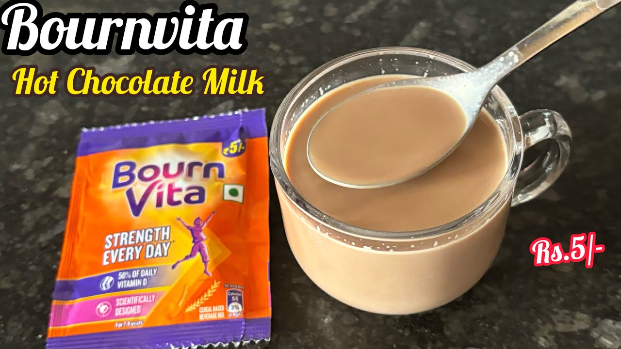 Bournvita Chocolate Nutritional Drink Powder | How to make Bournvita Milk | Bournvita Rs.5/- Sachet
