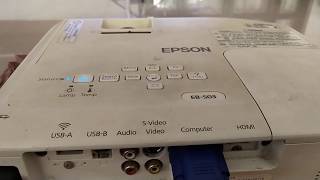 Epson Projector Connected To Laptop Through Vga Cable Not Showing Display On Screen. Error On Epson