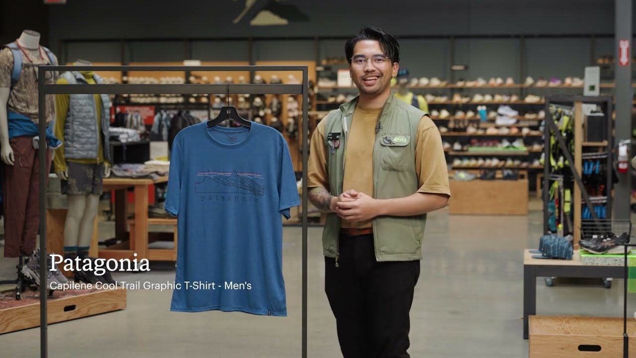Preview of Patagonia Capilene Cool Trail Graphic T-Shirt - Men's Video