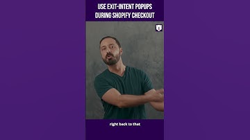 Exit-Intent Popups During Shopify Checkout #shorts