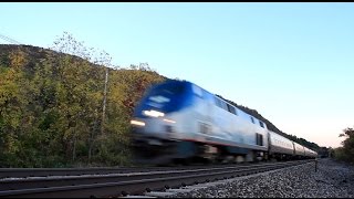 Amtrak: Train 49 & 253 Passing through Breakneck Ridge, NY [P32]