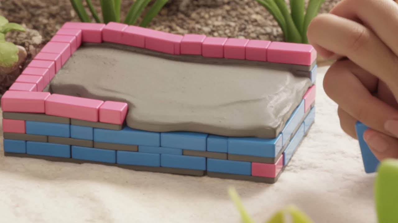 Built a Mini Cement House Using Tiny Bricks 🧱 | DIY Mini House