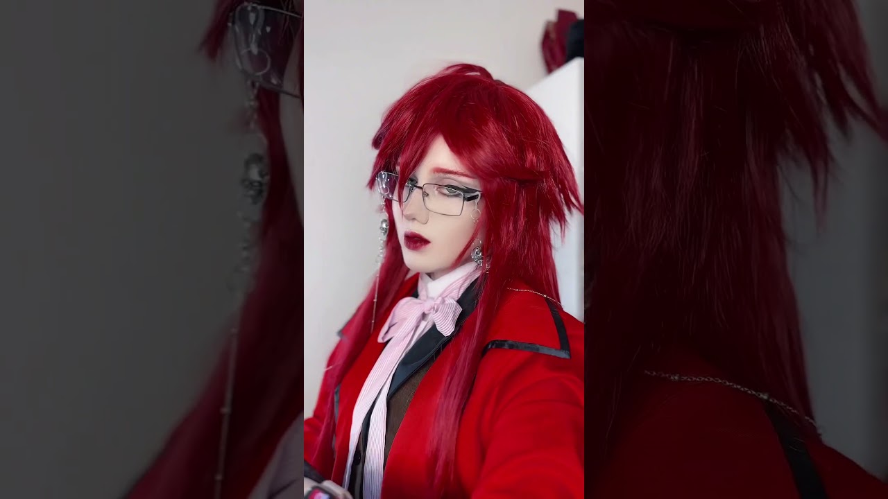 I made my scythe!! ♡ #cosplay #grellsutcliff #grellsutcliffcosplay #blackbutlercosplay