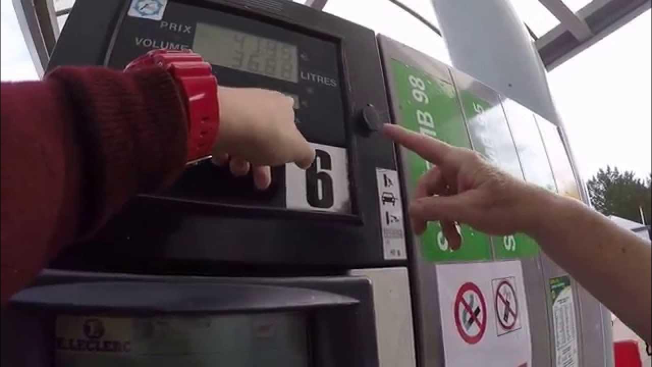 How to fill gasoline in France เติมน้ำมันในฝรั่งเศสยังไง YouTube