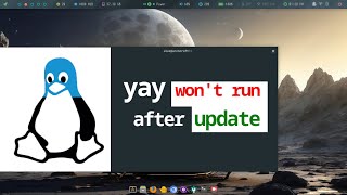 Problem with "yay" after os updates