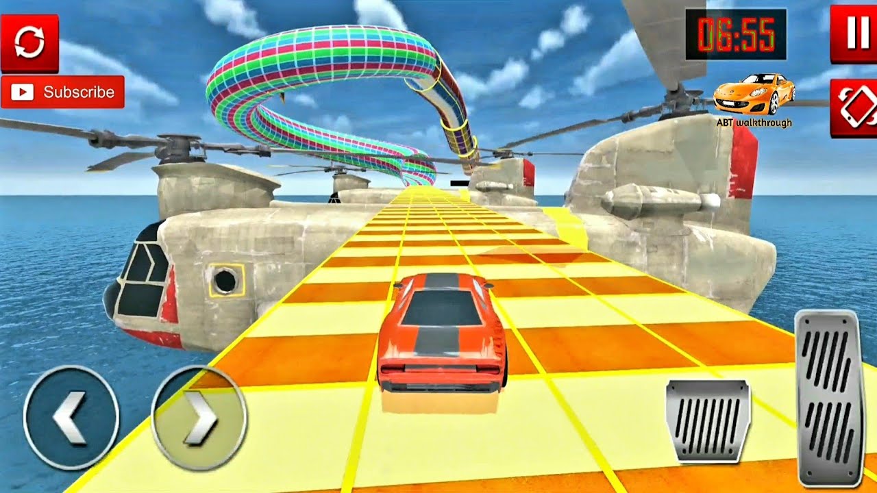 Mega Ramp Stunts Car Racing: New impossible Tracks gameplay 2020