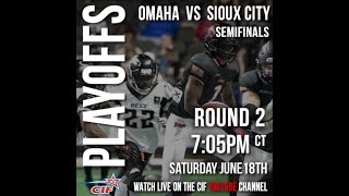 Sioux City Bandits vs Omaha Beef 2022 Playoffs 06/18/22