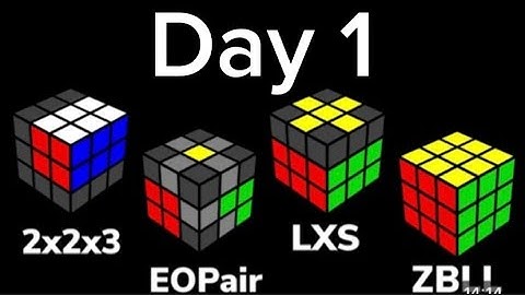 Day 1 of learning apb (speedcubing method)