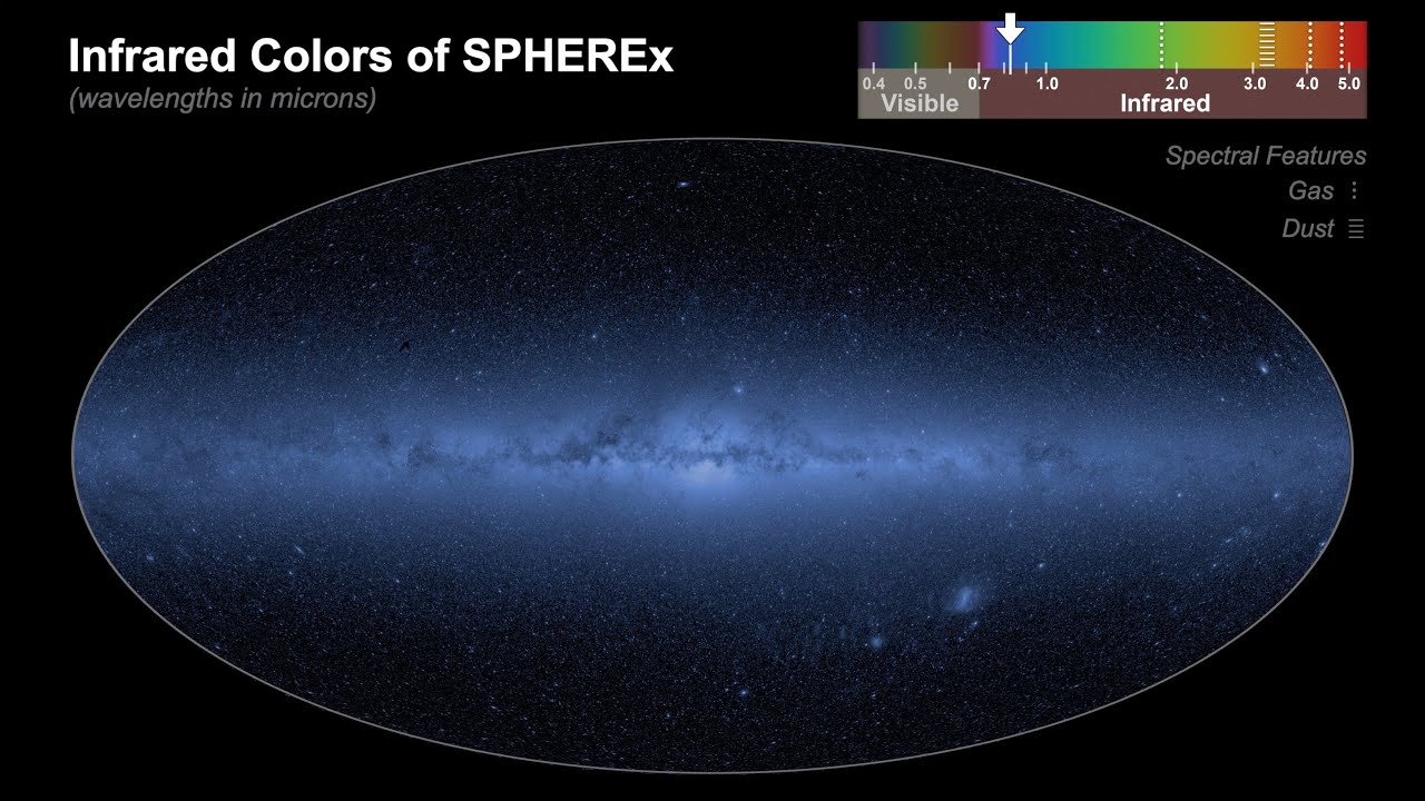 NASA's SPHEREx Observatory Completes First Cosmic Map Like No