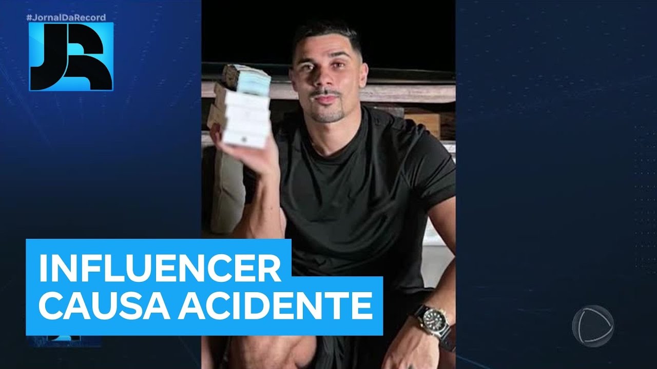 Influencer com sinais de embriaguez e habilitação suspensa causa acidente na zona sul de SP
