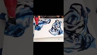 Winter Frost Acrylic Blowout! #art #fluidartist #artshorts #artist #winter
