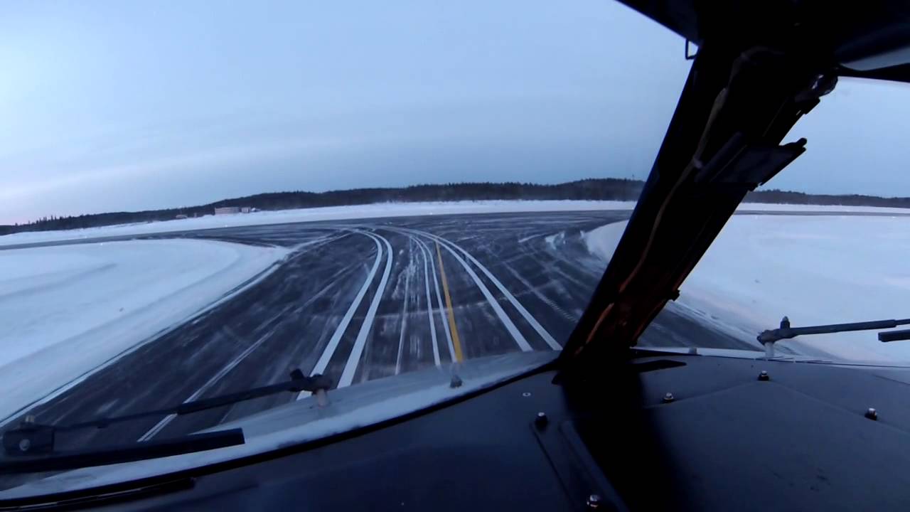 Посадка Боинга 737 вид из кабины