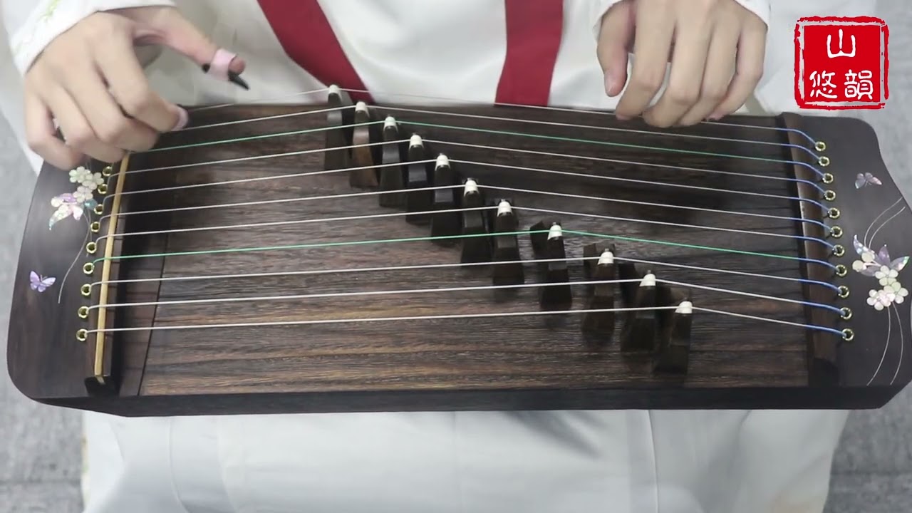 Beginner Level Travel Size Guzheng Chinese Zither 50cm 山悠韵初学