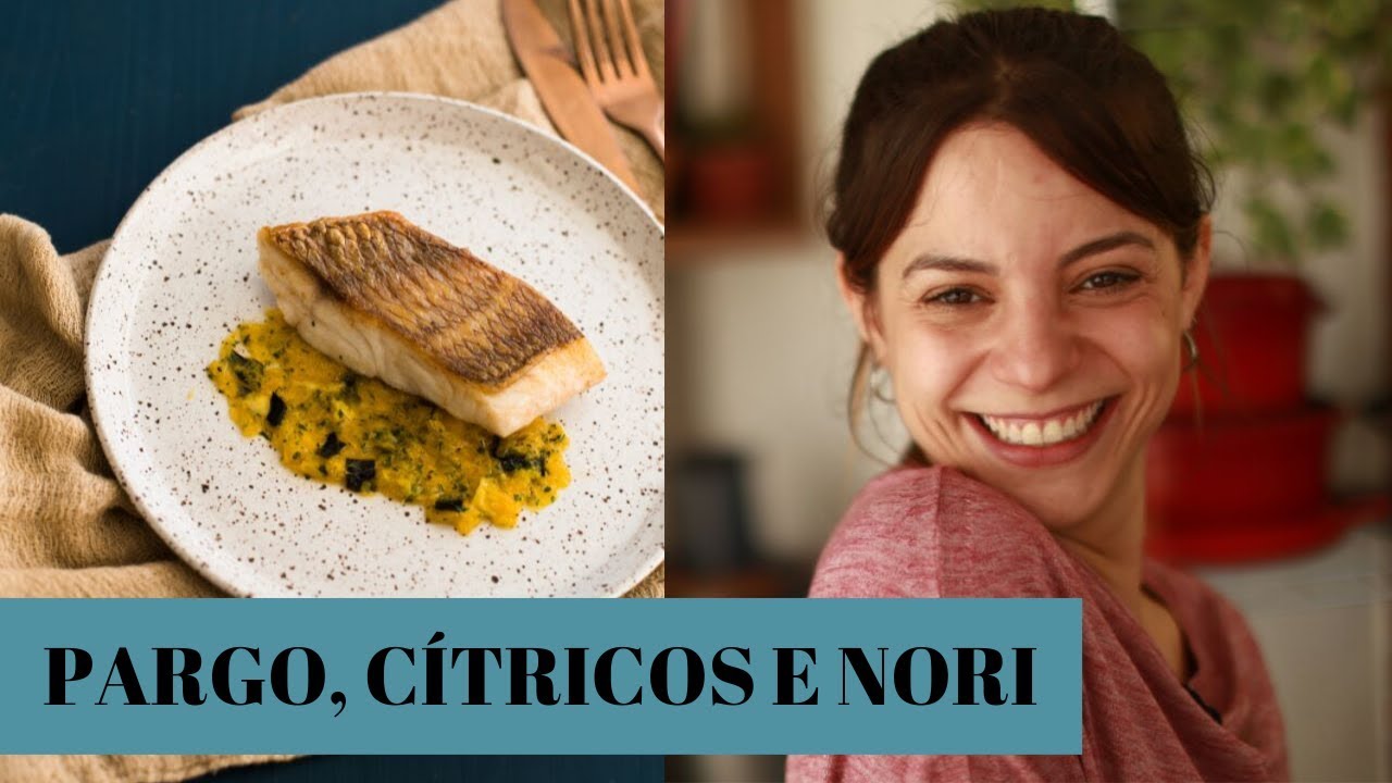 PEIXE PARGO, CÍTRICOS E ALGA NORI