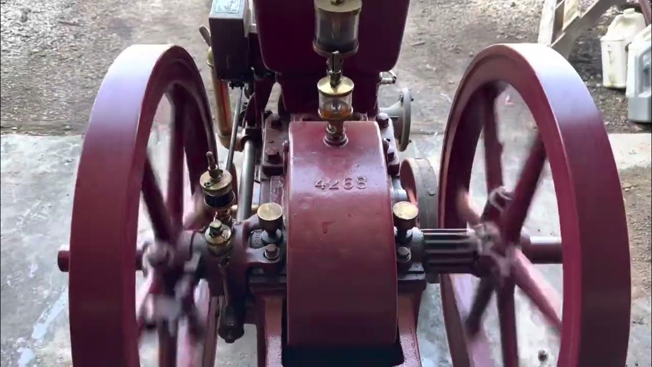 3 1/2 hp Domestic sideshaft hit miss gas engine YouTube