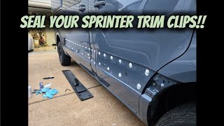 Sealing the Side Trim on a Sprinter (RUST PROOF YOUR VAN!!)