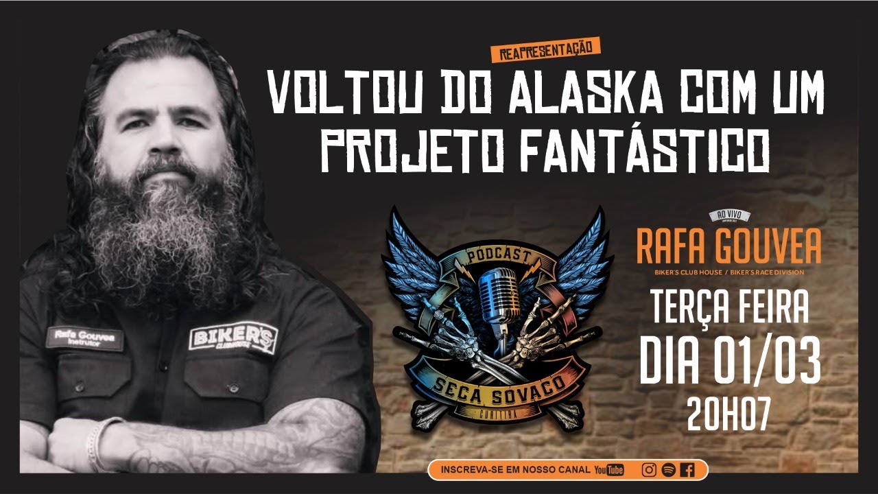 RAFA GOUVEA:  Voltou do Alaska com um projeto fantástico!!!!!