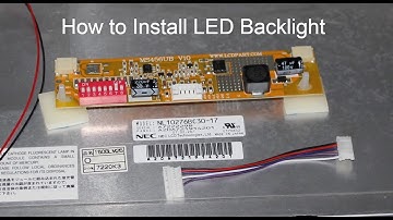 NL10276BC30 -17. How to Install LED Backlight Kit