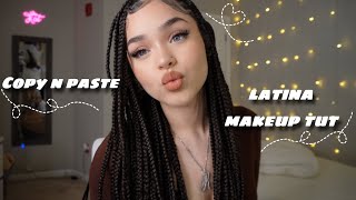 copy n paste latina makeup "tut" || try w me🩷