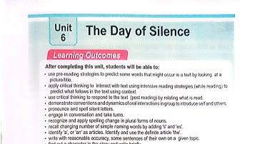 The Day Of Silence | unit6 | #class3
