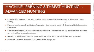 Machine Learning & Threat Hunting - Advanced Hunting