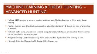 Machine Learning & Threat Hunting - Advanced Hunting