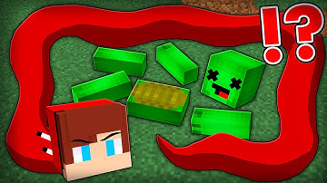 How JJ Became SNAKE to EAT Mikey in Minecraft Challenge - Maizen