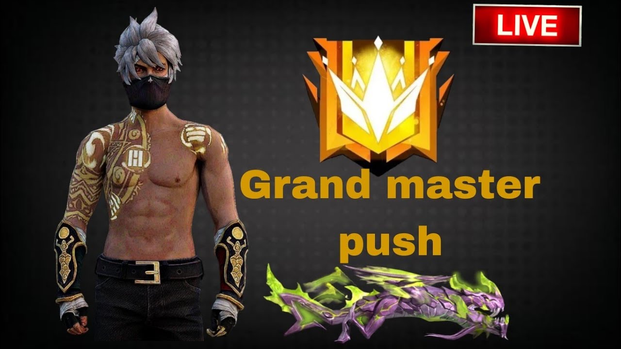 Free Fire Live Grandmaster push with regional player 😎#