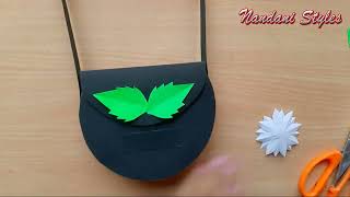 How to make paper handbag || Easy paper craft ideas || Paper art and craft || DIY