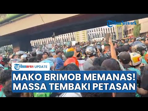 Mako Brimob Kelapa Dua Depok Dijaga Ketat Petugas seusai Massa Berusaha Terobos Masuk